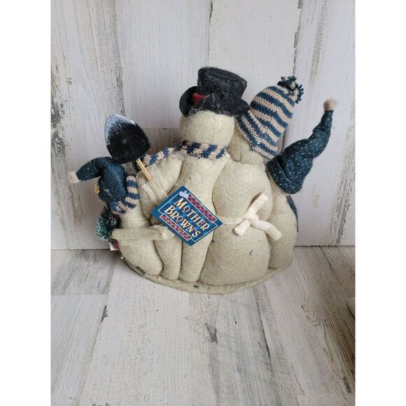 Mother Brown's snowman family fall figure home decor glitter - Picture 7 of 12